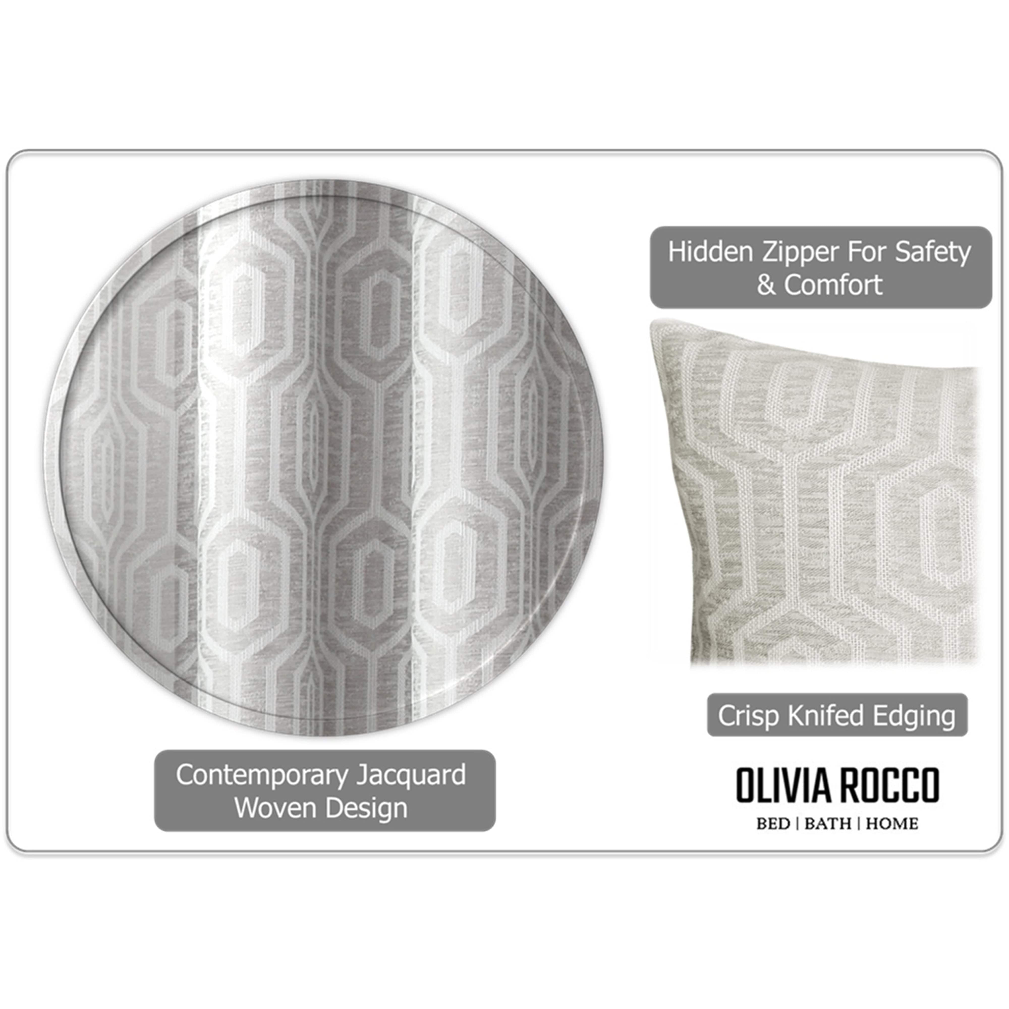 Image of OLIVIA ROCCO Paris Cushion Covers 2 Pack Modern Natural Decorative Square Scatter