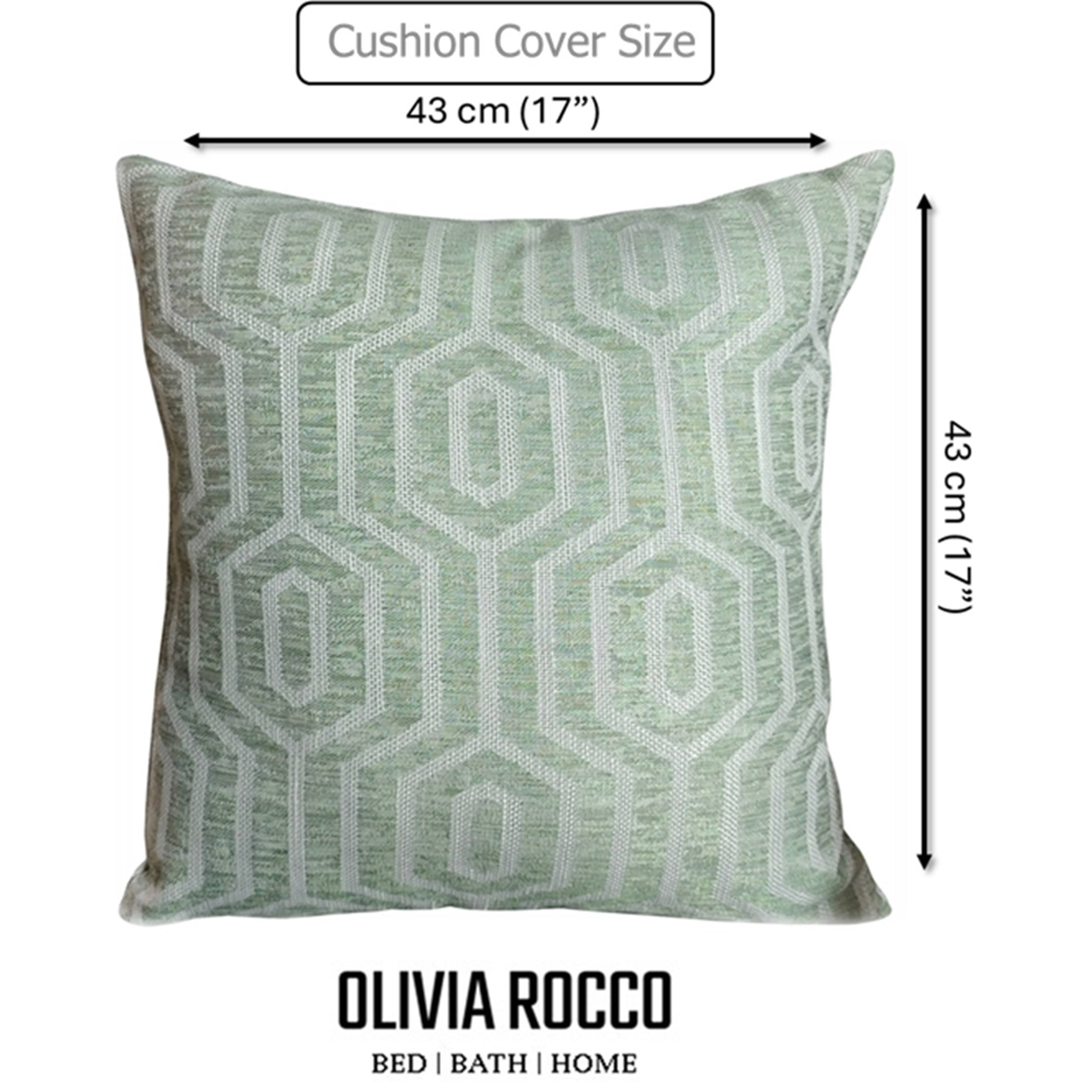 Image of OLIVIA ROCCO Paris Cushion Covers Two Pack Modern Sage Green Decorative Square Scatter