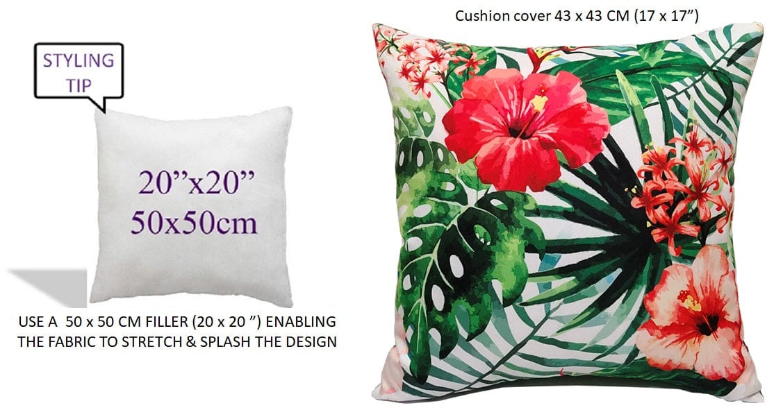 Image of OLIVIA ROCCO Gardenia Waterproof Cushion Covers 43 x 43 cm For Sofa And Bedroom Hotel-Style Sofa or Bed Accent