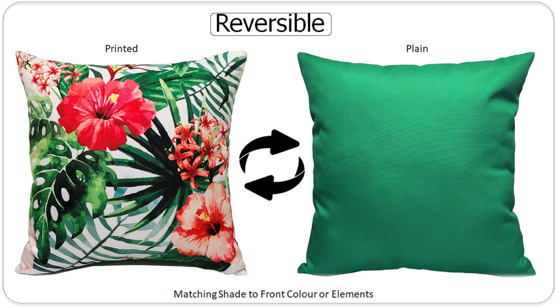 Image of OLIVIA ROCCO Gardenia Waterproof Cushion Covers 43 x 43 cm For Sofa And Bedroom Hotel-Style Sofa or Bed Accent