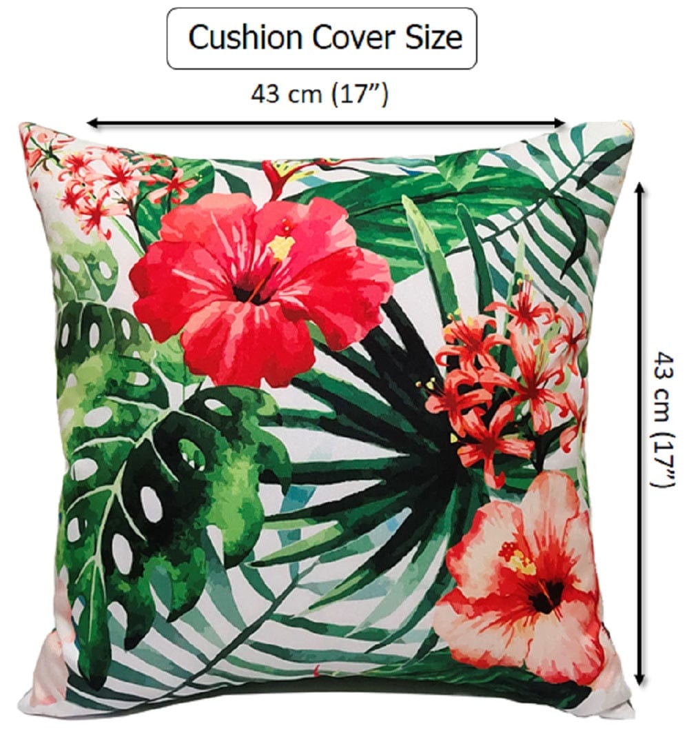 Image of OLIVIA ROCCO Gardenia Waterproof Cushion Covers 43 x 43 cm For Sofa And Bedroom Hotel-Style Sofa or Bed Accent