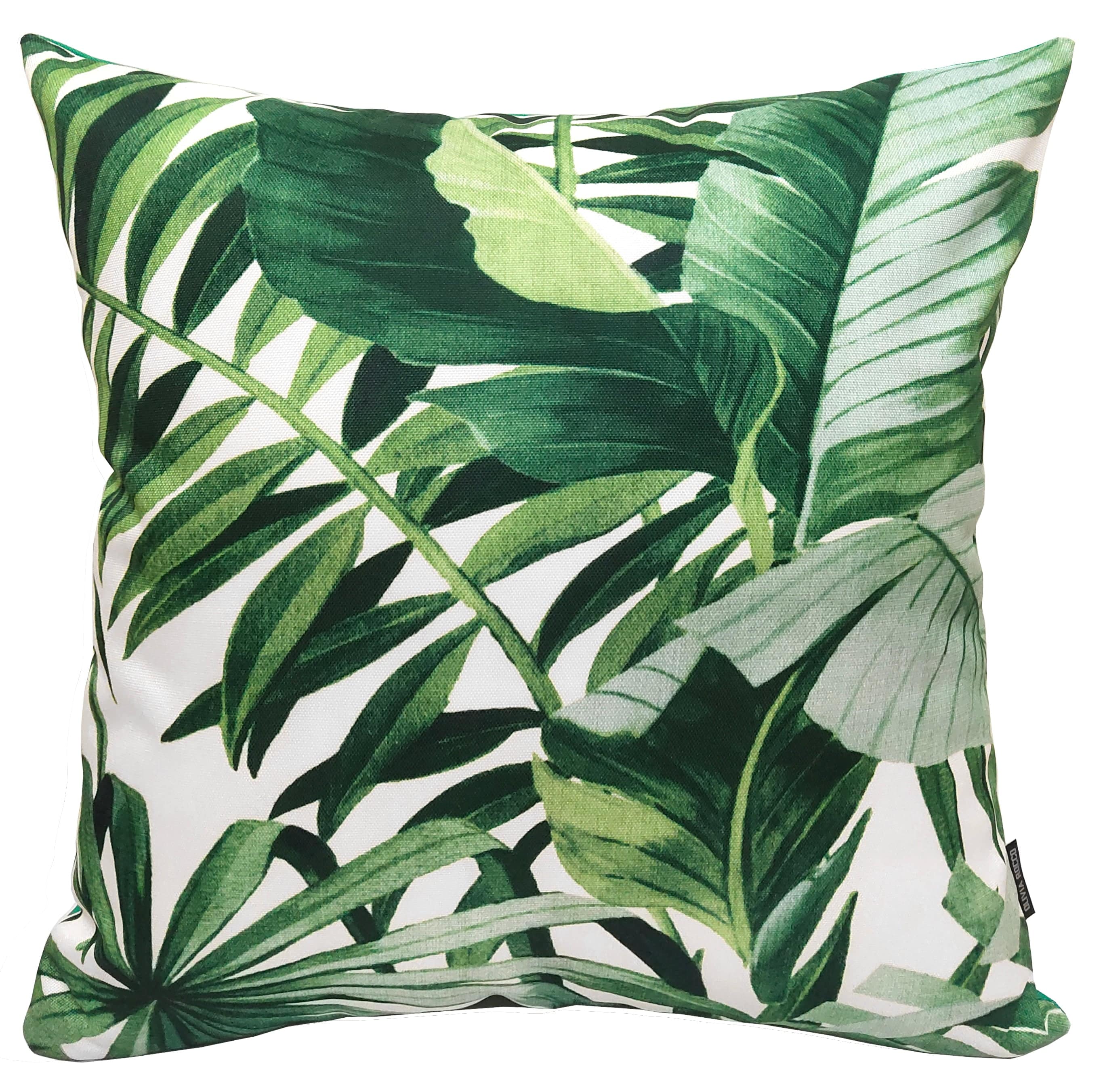 Image of OLIVIA ROCCO Cushion Covers Jamil Green Waterproof 43x43 cm Reversible Breathable Indoor