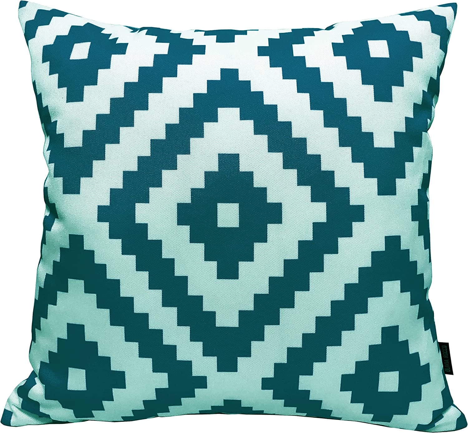 Image of OLIVIA ROCCO Nairobi Teal Waterproof Cushion Covers 43x43 cm Reversible And Breathable