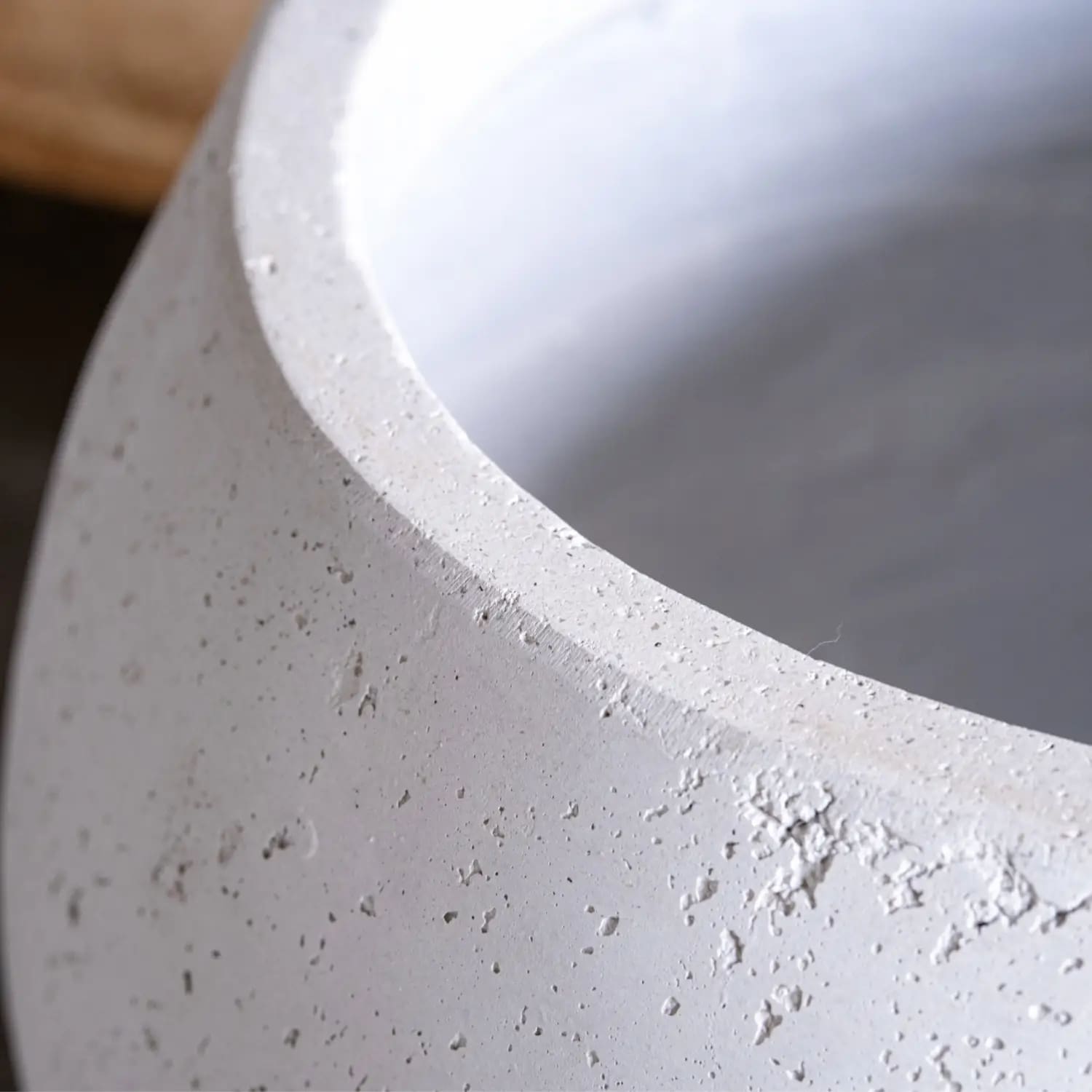 Image of Orbello | White Mist –  22cm Concrete Sphere Planter – 3L Round Plant Pot