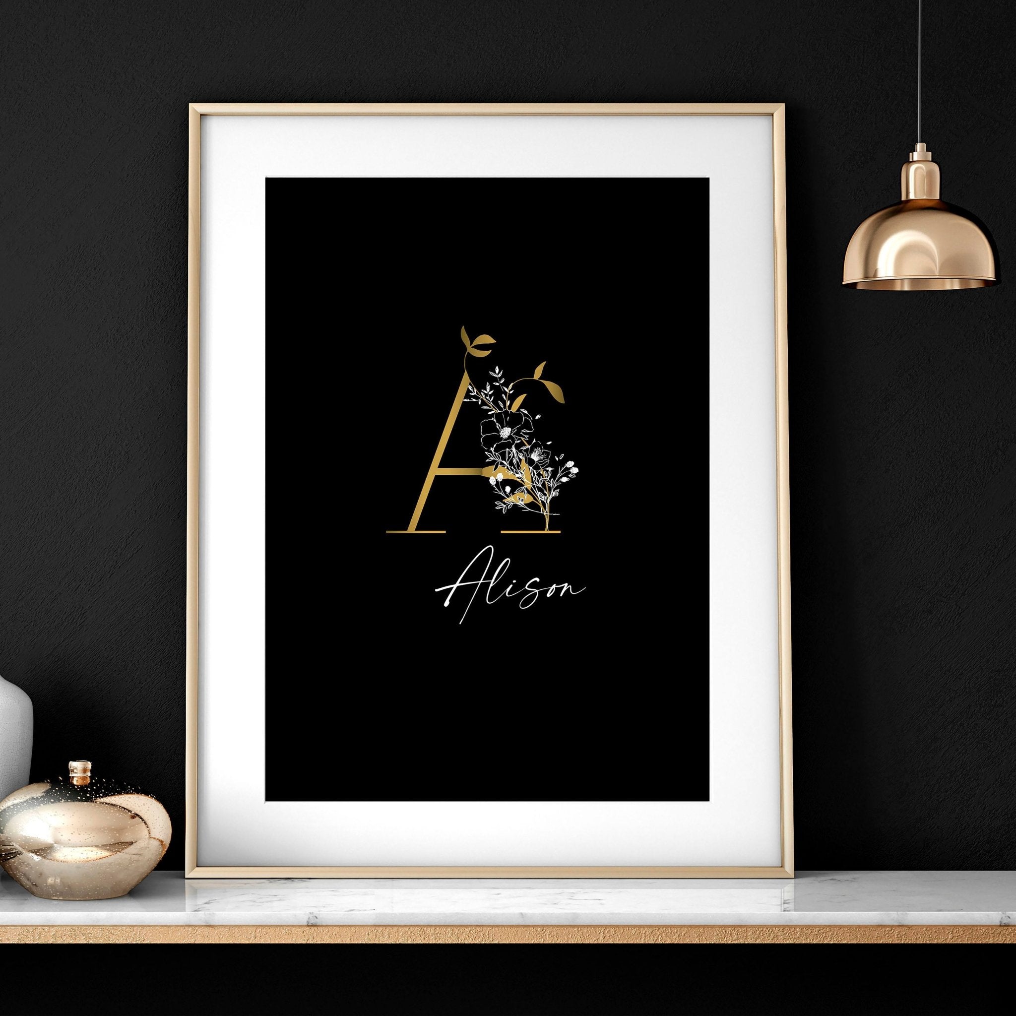 Image of Anniversary gift for one year | set of 3 wall art prints
