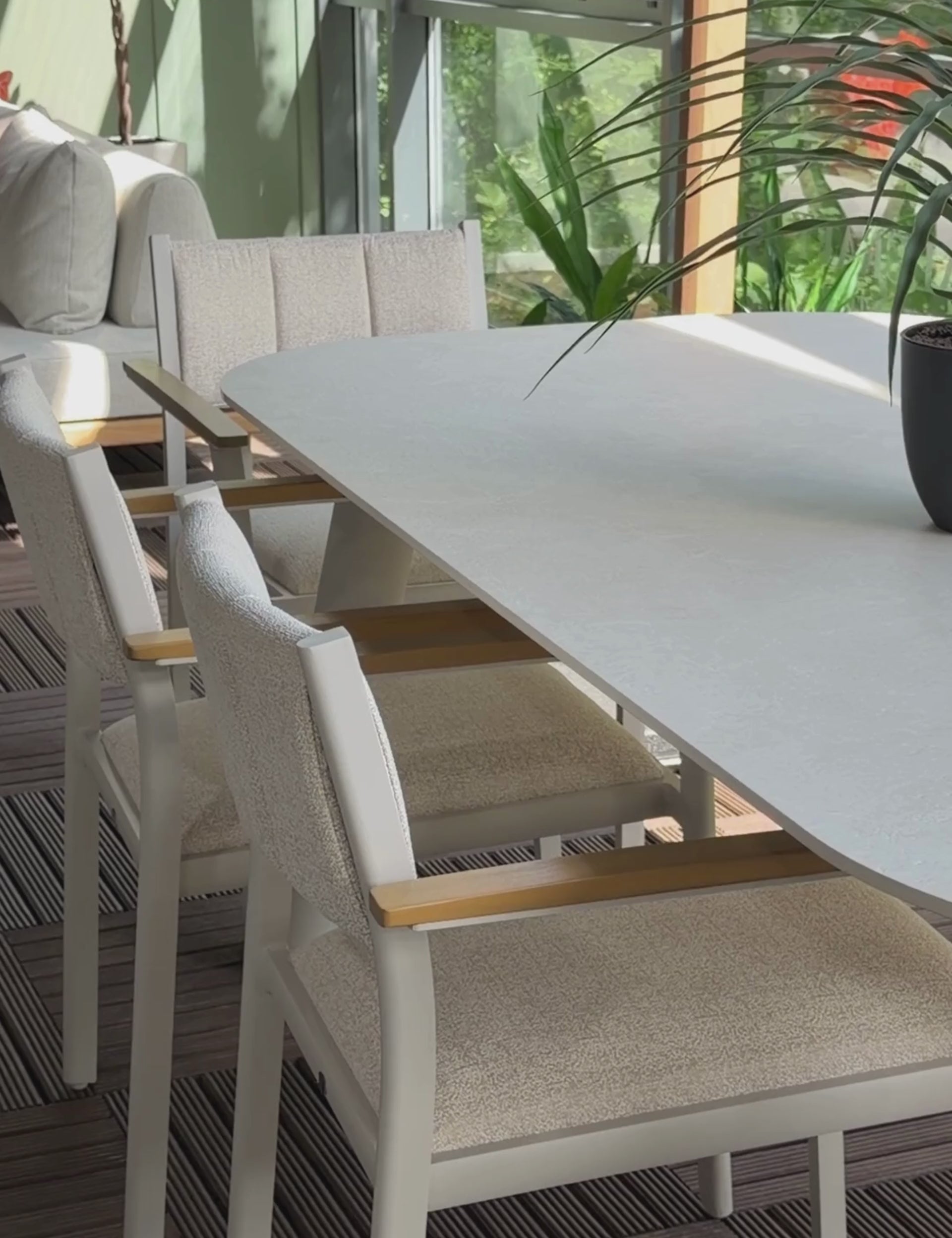 Image of NEXO 6-Seater Dining Table and Chairs