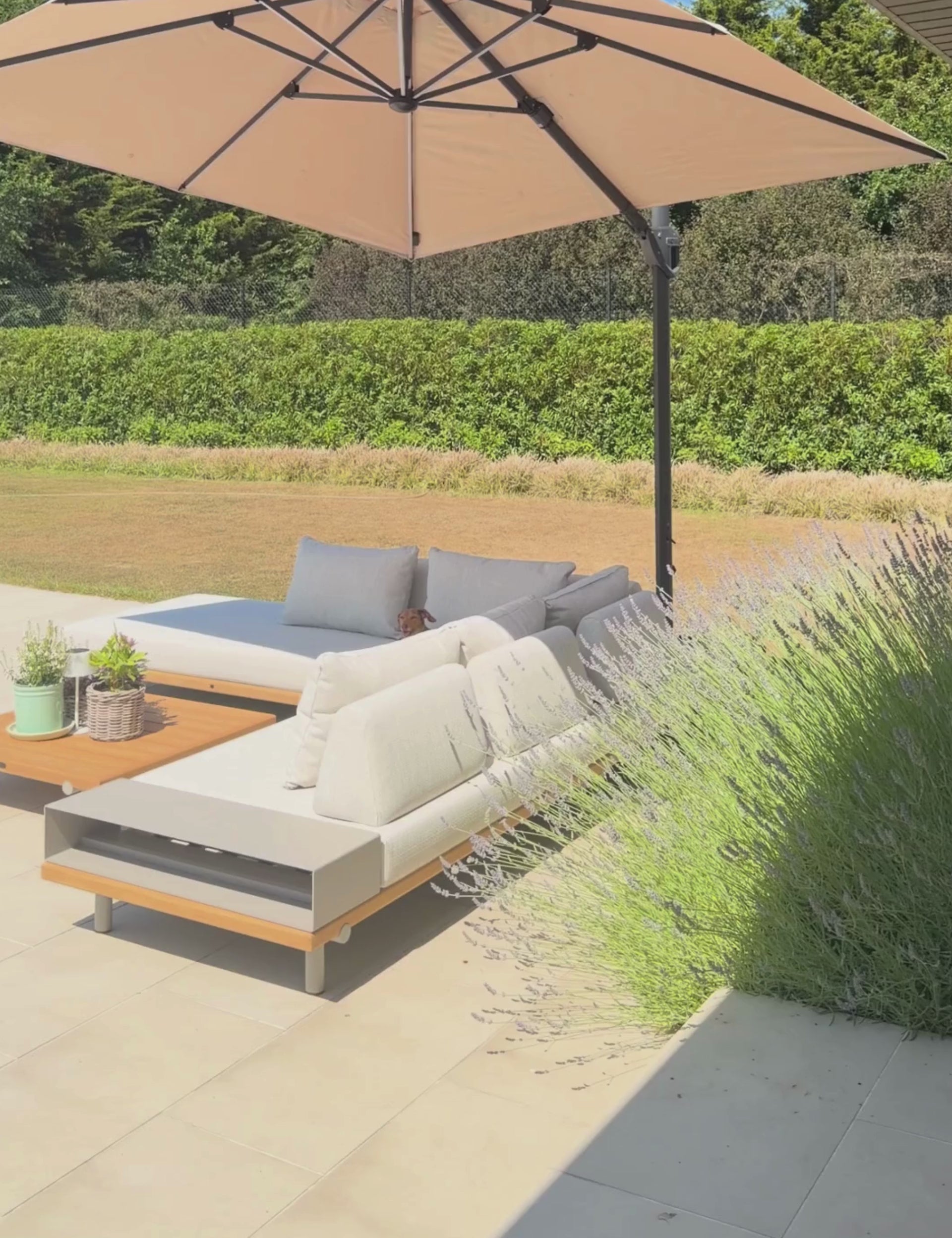 Image of TILT Modular Lounging Sofa Set with Coffee Table