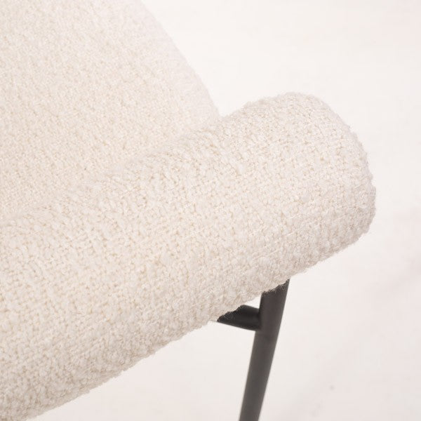 Image of Alita Dining Chair - Chex Polar Bouclé