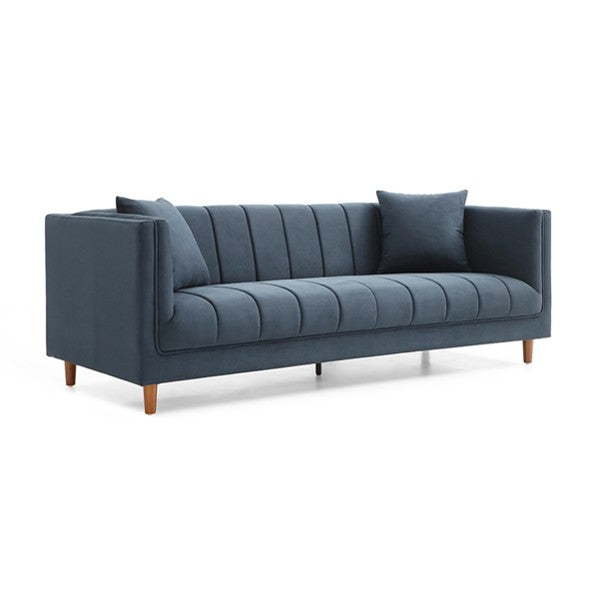 Image of Regency 3-Seater Sofa - Nappa Midnight Blue