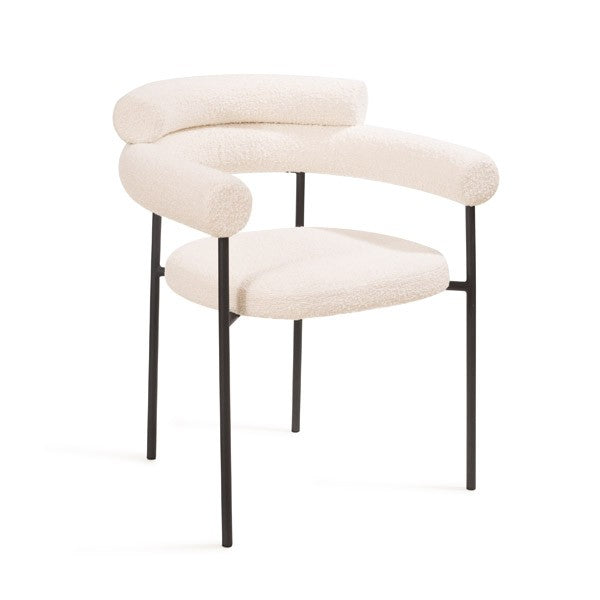 Image of Alita Dining Chair - Chex Polar Bouclé