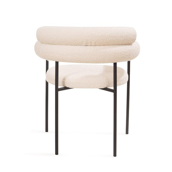 Image of Alita Dining Chair - Chex Polar Bouclé