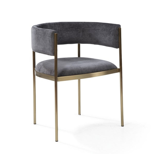 Image of Envie II Dining Chair - Set of 2 - Giselle Dark Charcoal