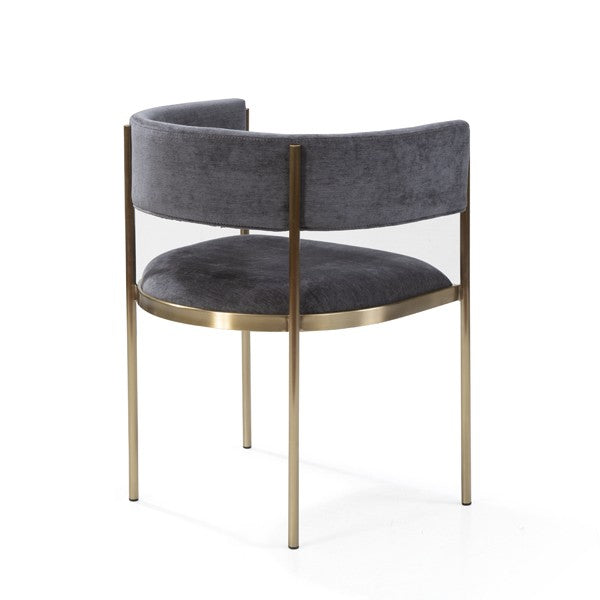 Image of Envie II Dining Chair - Set of 2 - Giselle Dark Charcoal