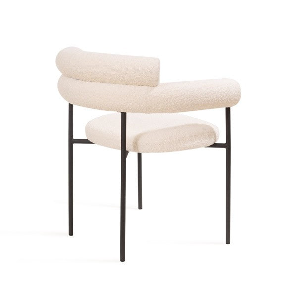 Image of Alita Dining Chair - Chex Polar Bouclé