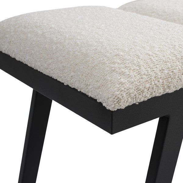 Image of Ponce Bench - Chex Polar Bouclé