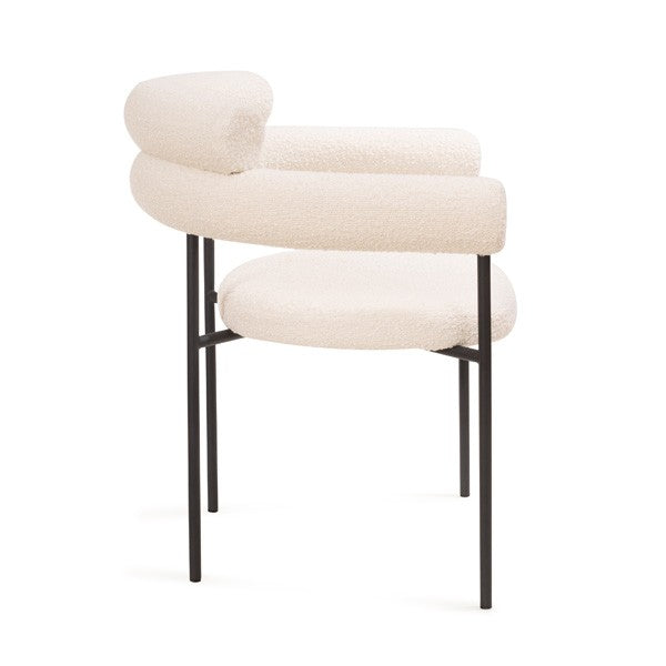 Image of Alita Dining Chair - Chex Polar Bouclé