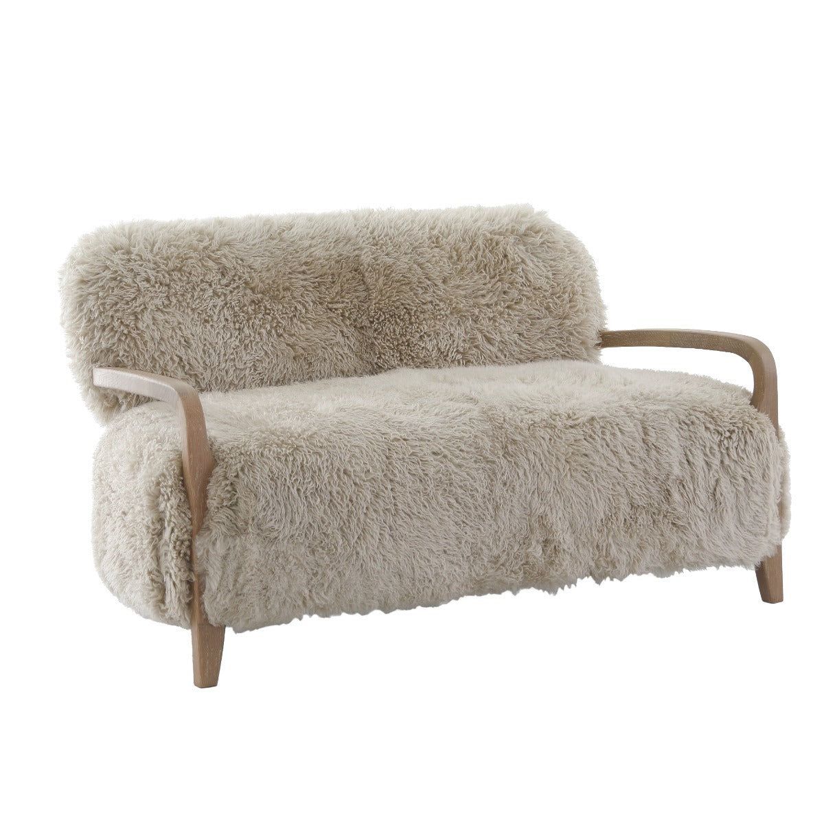 Image of Baaarb Real Sheepskin Sofa - Genuine Sheepskin Designer Seating