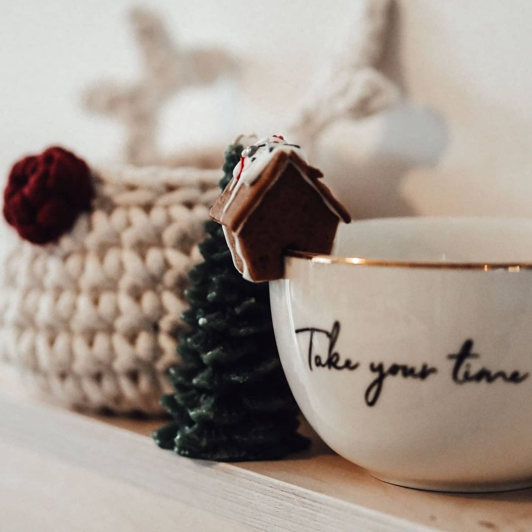 Image of Reindeer basket | Ivory & Red Nose