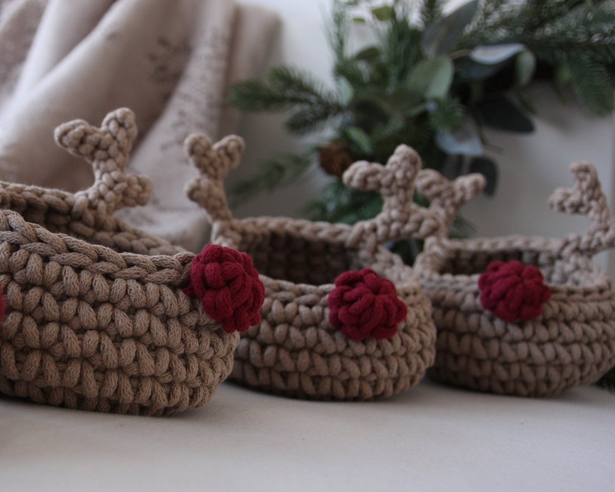 Image of Reindeer basket | mocha