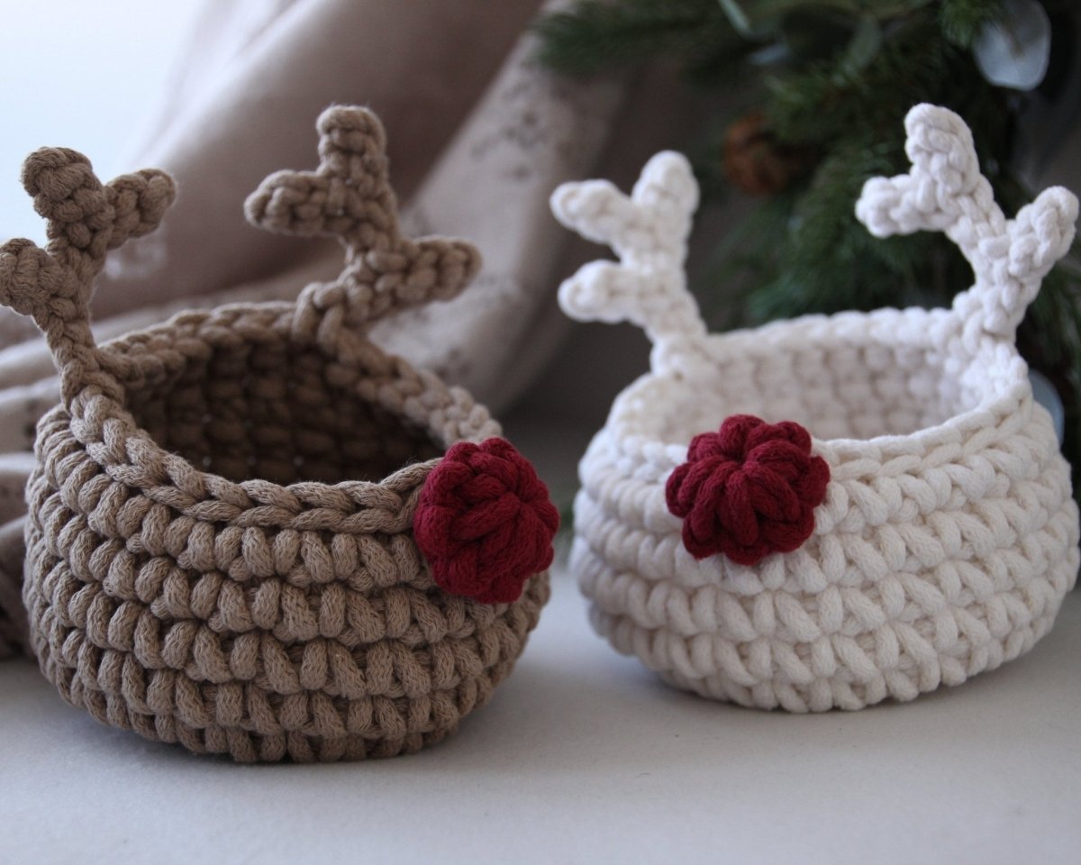 Image of Reindeer basket | mocha