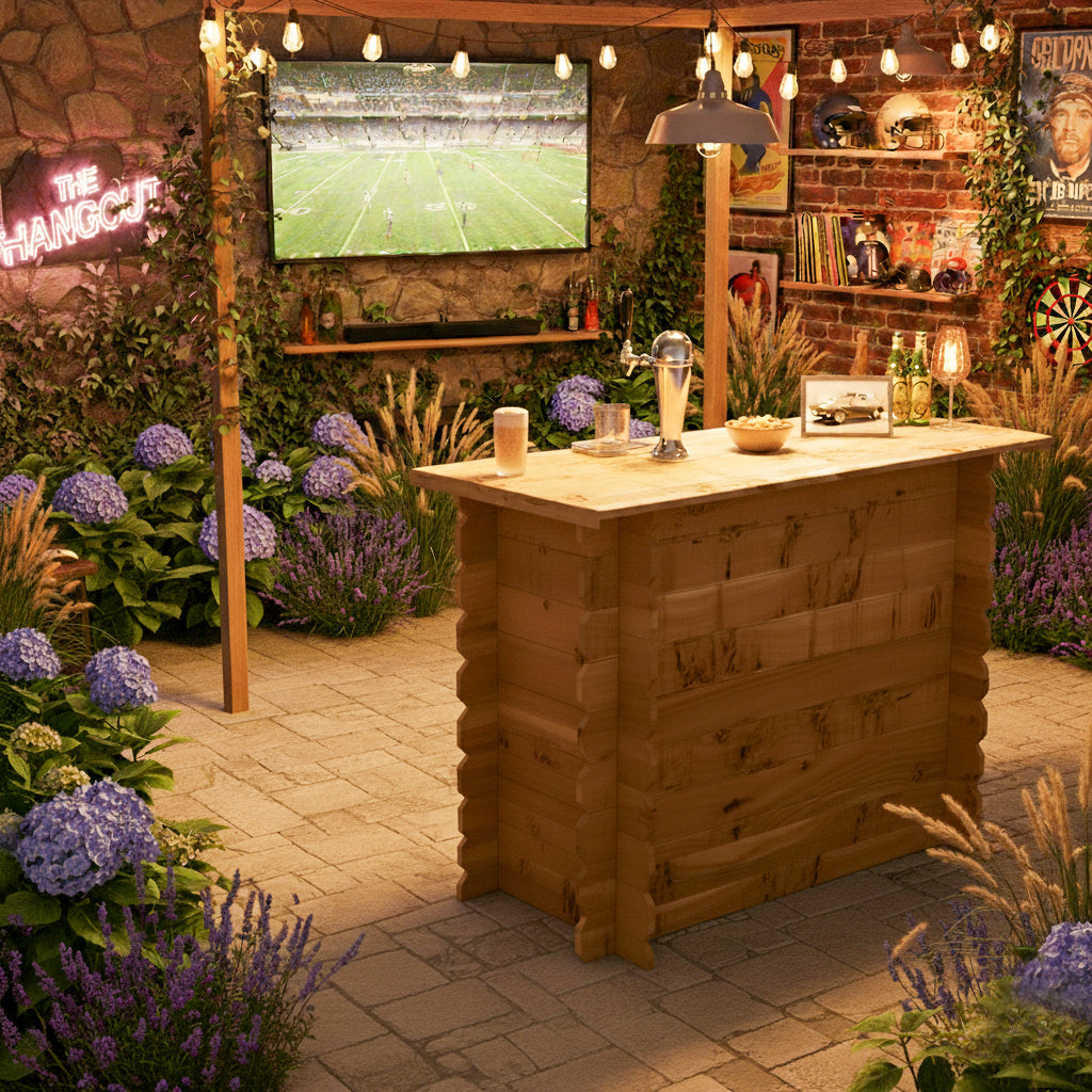 Image of Rustic Wooden Interlock Bar