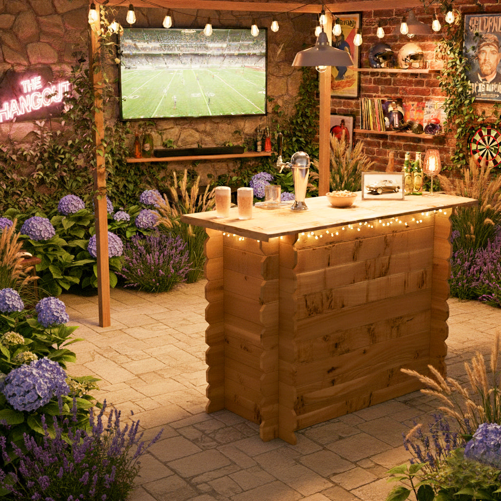 Image of Rustic Wooden Interlock Bar