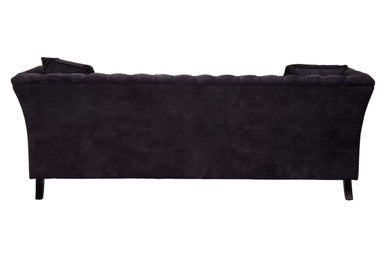Image of 3 Seater Grey Velvet Sofa, Sabrina