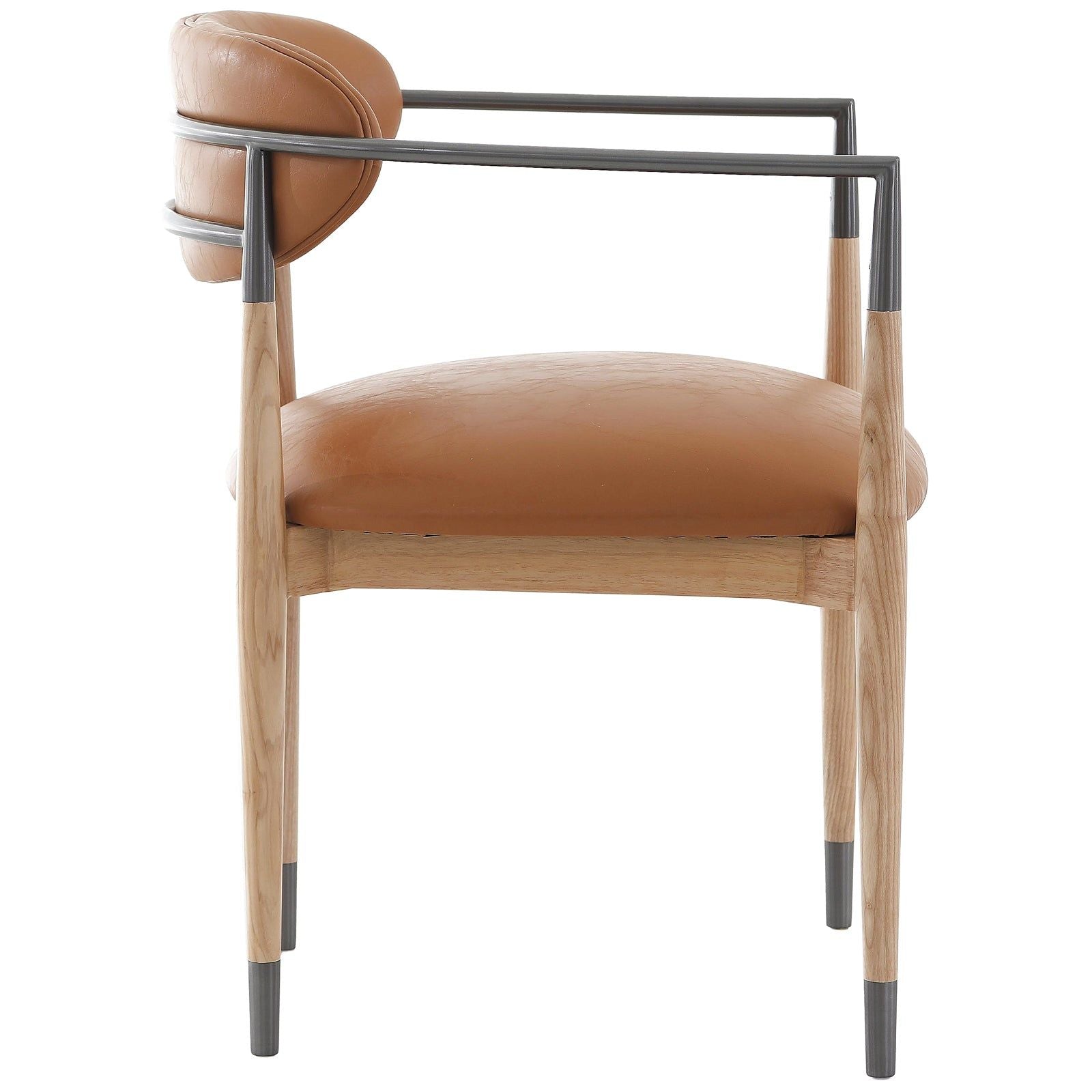 Image of Soho Dining Chair in Natural and Bronze