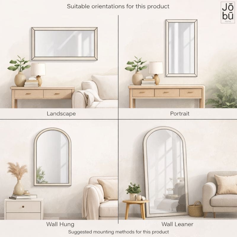 Image of Takara - Black Metal Rectangle Mirror - 70cm x 50cm