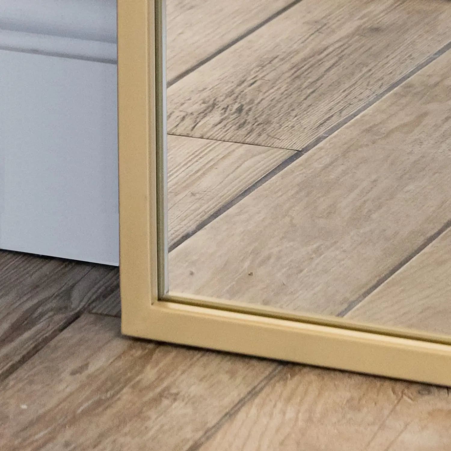 Image of Takara - Full Length Gold Metal Rectangle Mirror - 200cm x 120cm