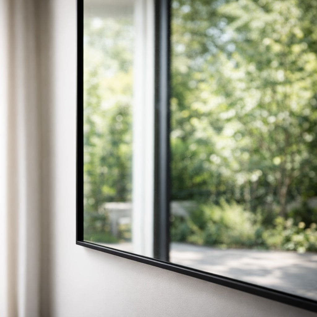 Image of Takara - Full Length Black Metal Rectangle Mirror - 200cm x 120cm