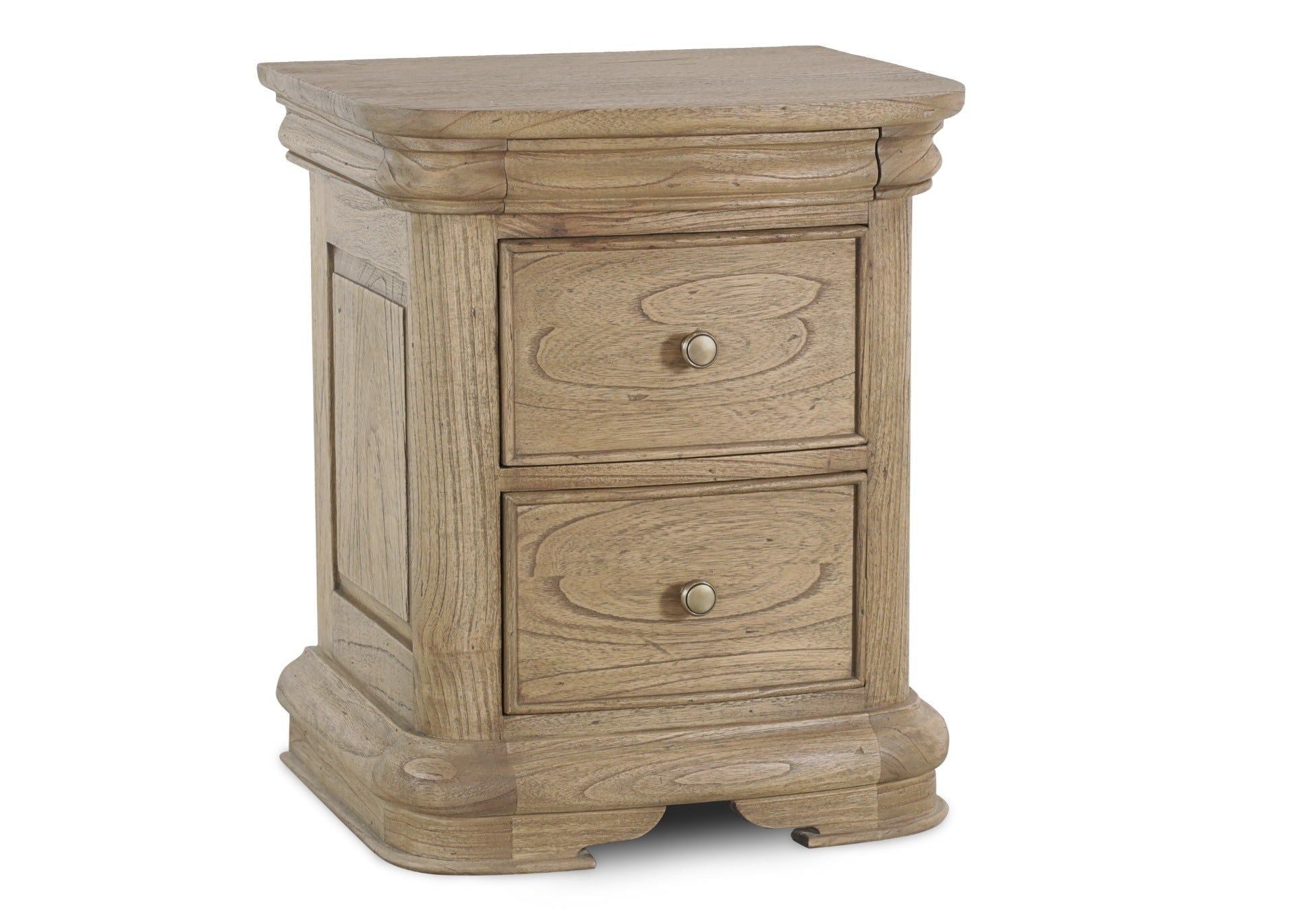Image of Fulbrook Oak 3 Drawer Bedside Table