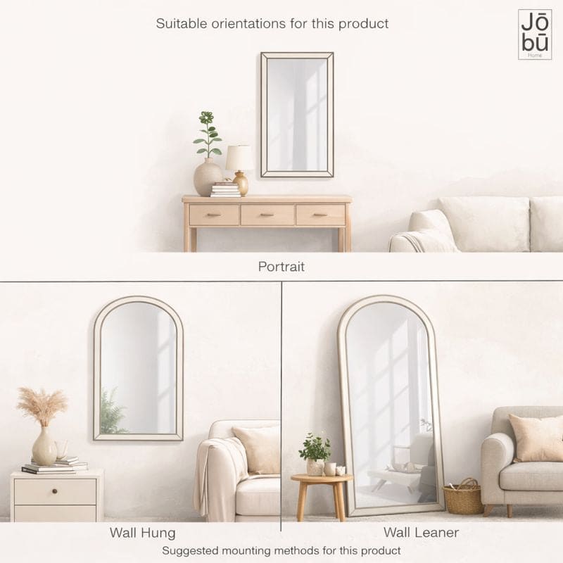 Image of Tomi - Black Metal Arched Lattice Window Mirror - 95cm x 120cm