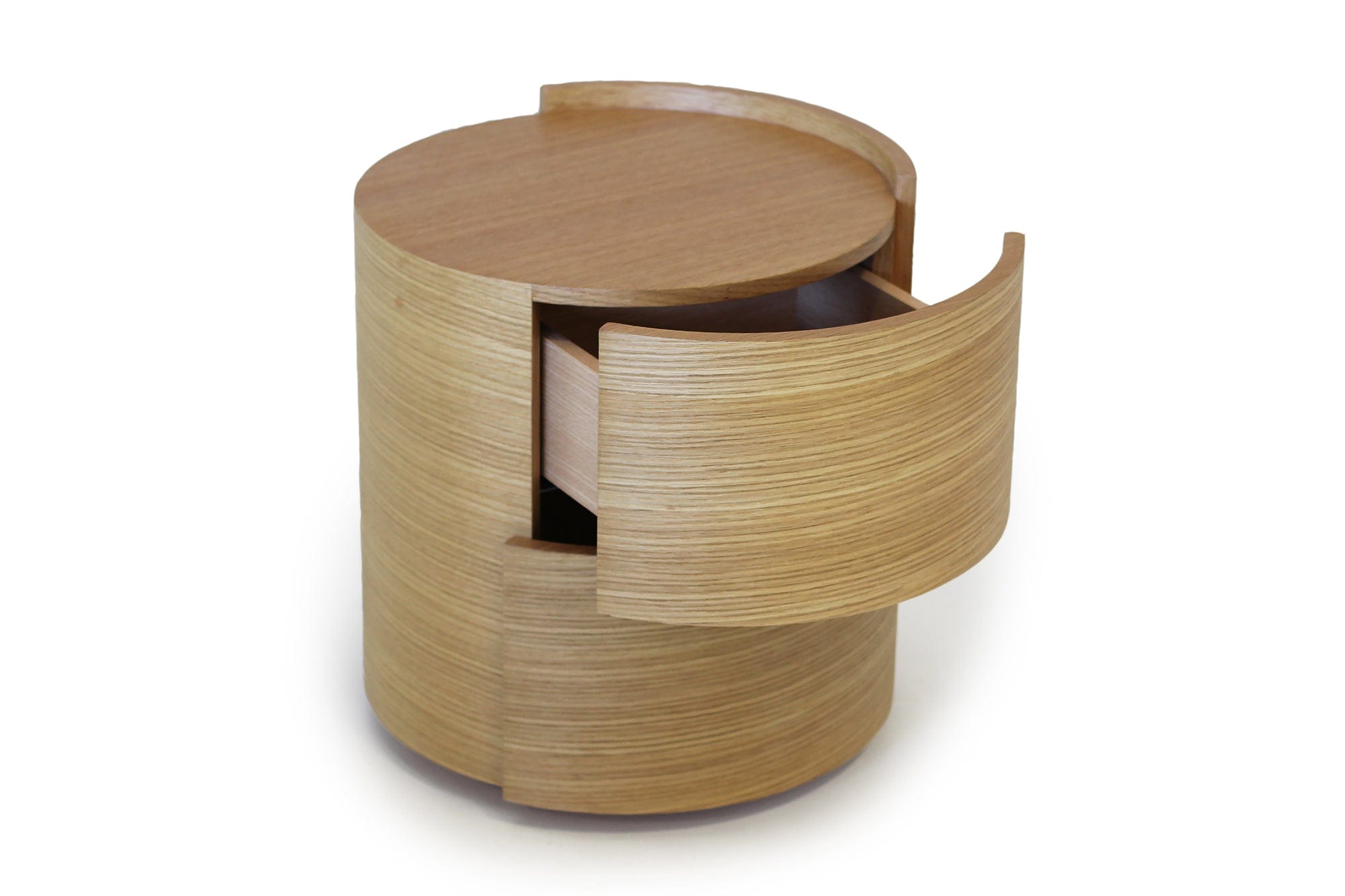 Image of Dexter Bedside Table - Ash Oak - Pair