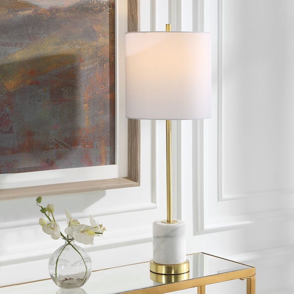 Image of Turret Gold Buffet Lamp