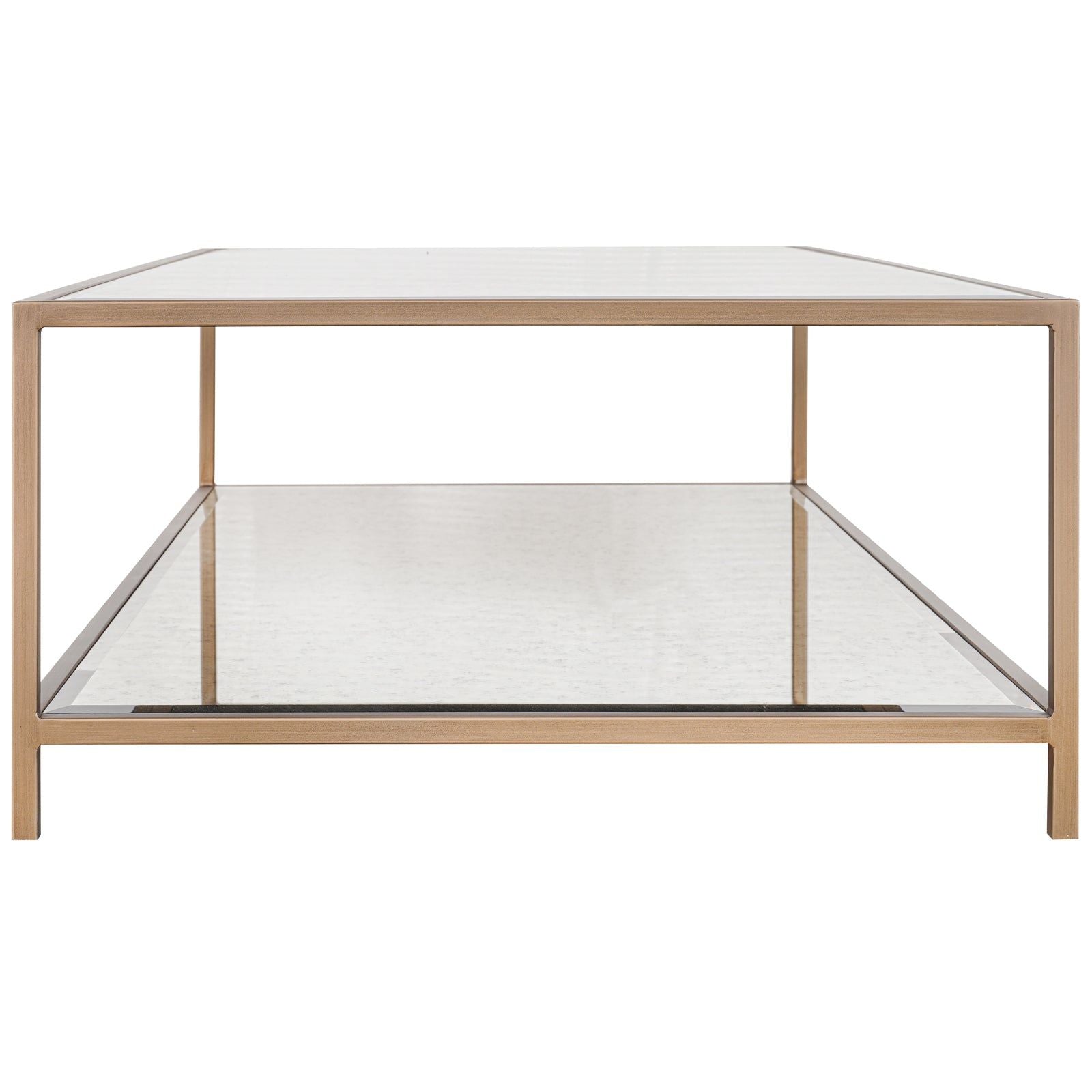 Image of Upton Coffee Table in Antique Brass