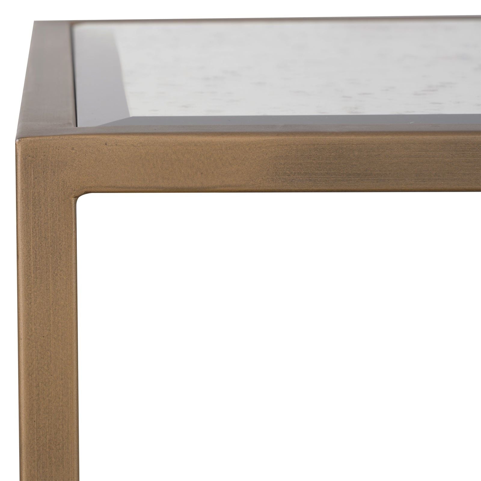 Image of Upton Console Table in Antique Brass