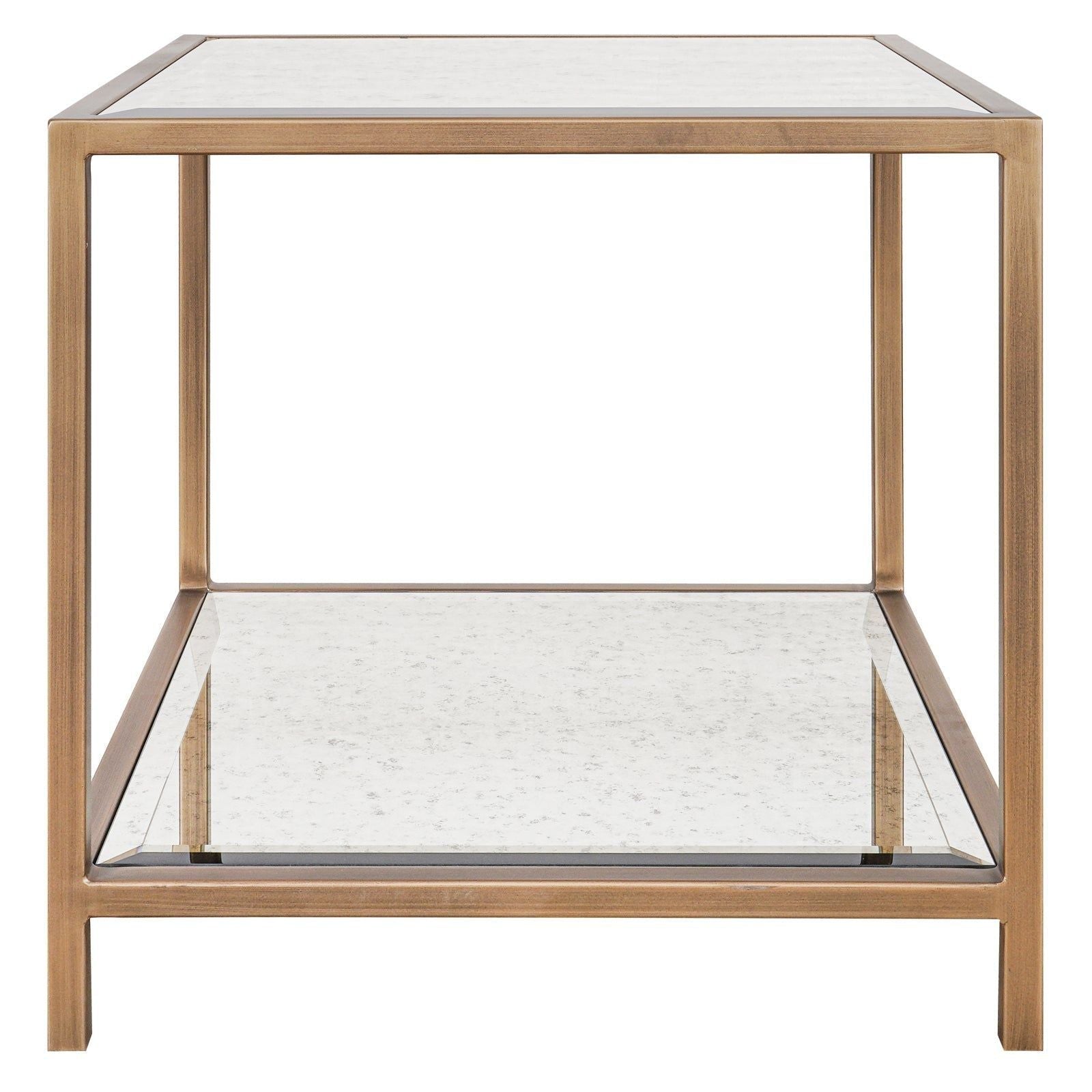 Image of Upton Side Table in Antique Brass