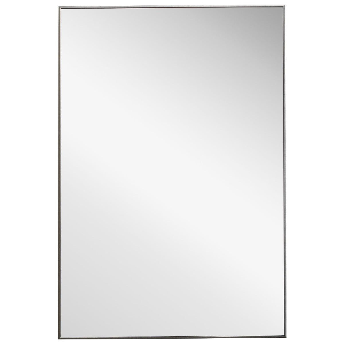 Image of Simple Slim Frame Mirror Silver