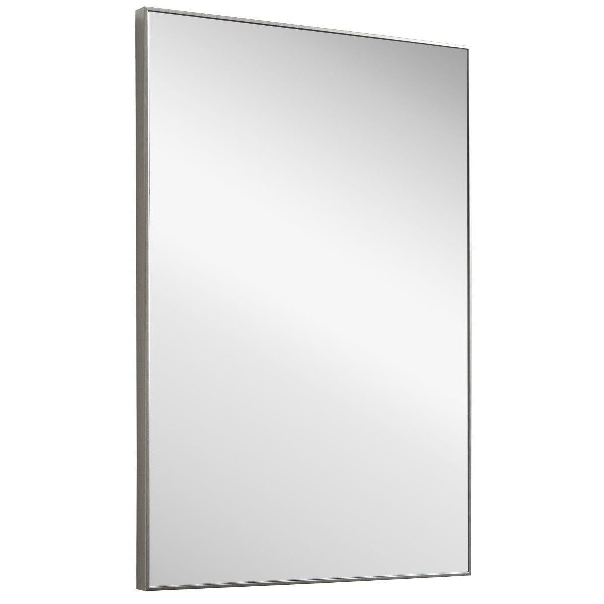 Image of Simple Slim Frame Mirror Silver