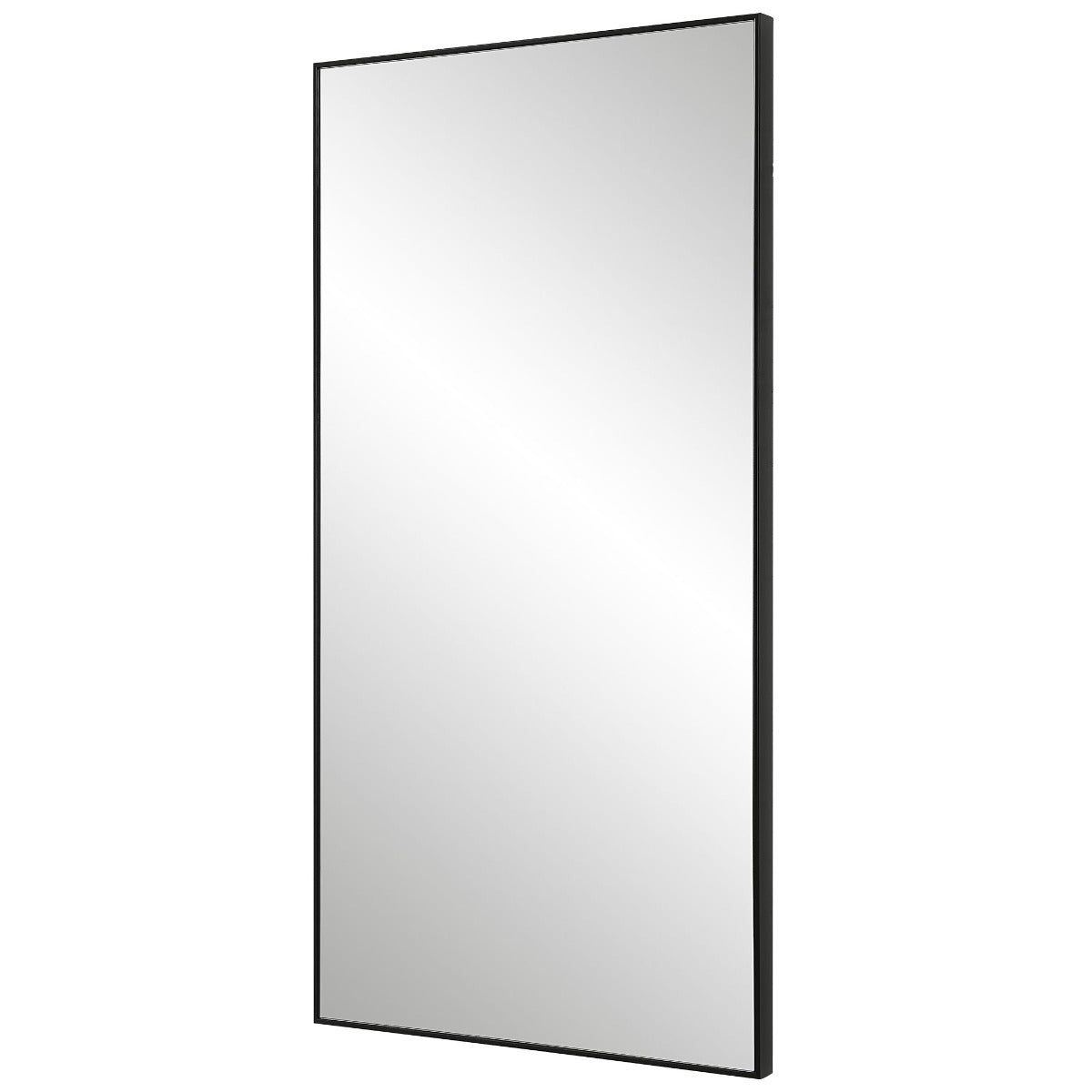 Image of Slim Frame Midi Mirror Black