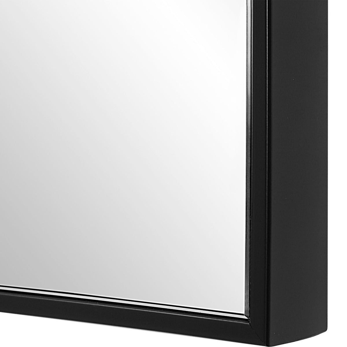 Image of Slim Frame Midi Mirror Black