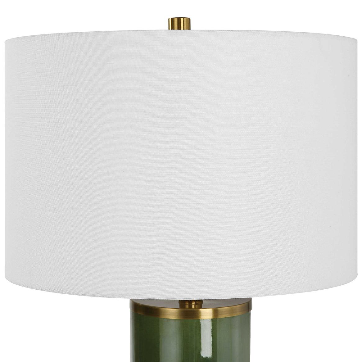 Image of Lilian Table Lamp in Moss Green