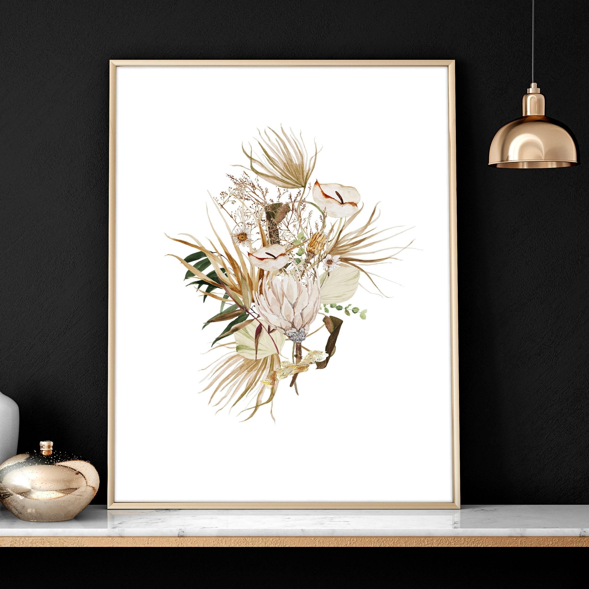 Image of Bedroom Pictures for Wall – Set of 3 Boho Prints