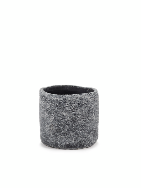 Image of Grey Black Ancient Pot S