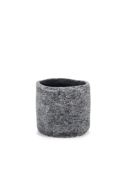 Image of Grey Black Ancient Pot S