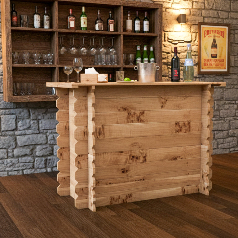 Image of Rustic Wooden Interlock Bar