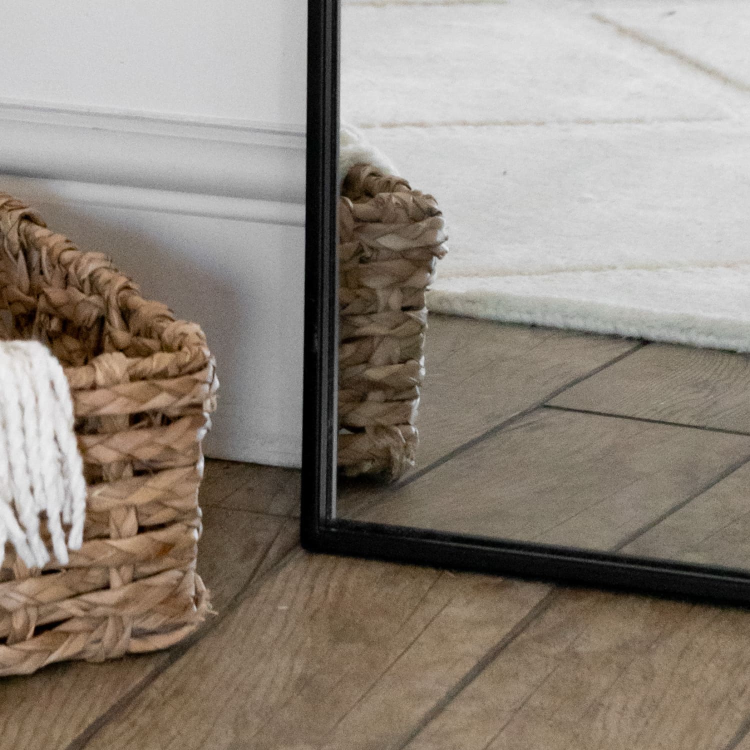 Image of Yoko - Full Length Black Metal Gentle Arch Mirror - 180cm x 90cm